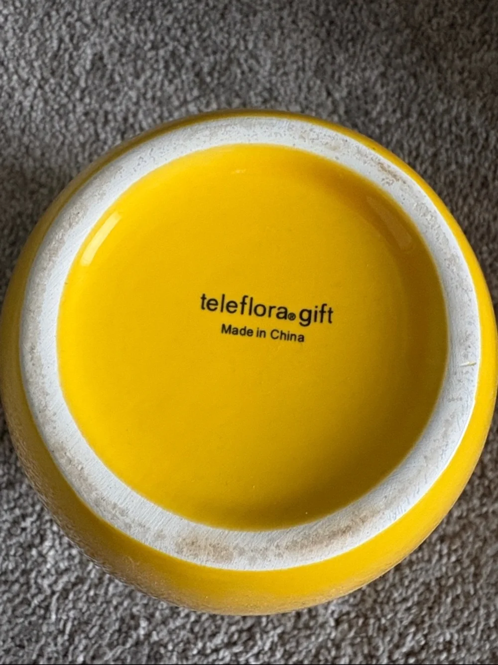 Bee Well Soon Yellow Ceramic Planter
